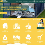 Screen shot of the Waste Clearance Uxbridge website.