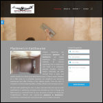Screen shot of the Pristine Plastering website.