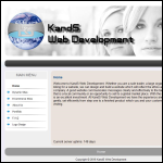 Screen shot of the KandS Web Development website.