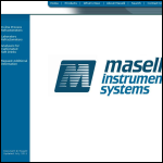 Screen shot of the Maselli Instrument Systems website.