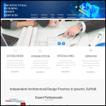 Screen shot of the Architectural Design Building Services Ltd website.