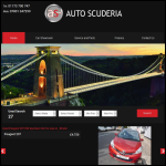 Screen shot of the Auto Scuderia Ltd website.