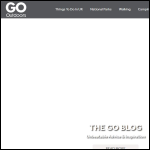 Screen shot of the Go Outdoors Ltd website.