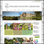 Screen shot of the English Country Gardens Ltd website.