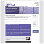 Screen shot of the Creative Storage Ltd website.