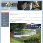Screen shot of the Devon Valley Fabrications website.