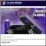 Screen shot of the Almavision Ltd website.