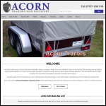 Screen shot of the Acorn Trading (North West) Ltd website.