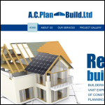 Screen shot of the A C Plan-build Ltd website.