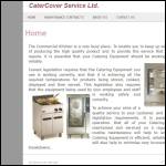 Screen shot of the CaterCover Service Ltd website.
