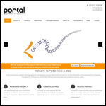 Screen shot of the Portal Voice & Data Ltd website.