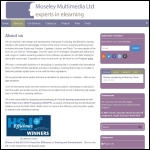 Screen shot of the Moseley Multimedia Ltd website.