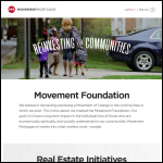 Screen shot of the The Movement Foundation website.