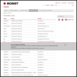 Screen shot of the Bobst Uk & Ireland Ltd website.