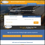 Screen shot of the Freight Direct Ltd website.
