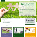 Screen shot of the Dudley Lodge website.