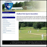 Screen shot of the Chalfont Park Sports Association Ltd website.