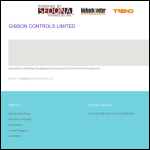 Screen shot of the Gibson Controls Ltd website.