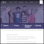 Screen shot of the Jubilee Church Teesside website.