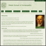 Screen shot of the The Welsh School of Homoeopathy Ltd website.