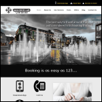 Screen shot of the Manchester Cars Private Hire Taxis Ltd website.