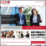 Screen shot of the CJCH Solicitors website.