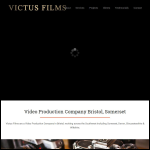 Screen shot of the Victus Films website.