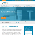 Screen shot of the DRN Heating & Bathrooms website.