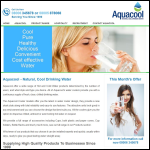 Screen shot of the Aquacool Ltd website.