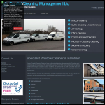 Screen shot of the Capitol Cleaning Management Ltd website.