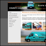 Screen shot of the Lincolnshire County Couriers Ltd website.