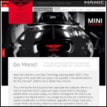 Screen shot of the Manic Media Ltd website.