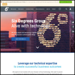 Screen shot of the Six Degrees Managed Hosting (Cc) Ltd website.