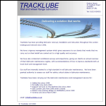 Screen shot of the Tracklube Ltd website.