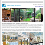 Screen shot of the Wembley Windows (Trade) Ltd website.