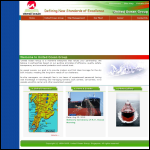 Screen shot of the Ocean Environmental Ltd website.