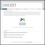 Screen shot of the Ascent Media Holdings Ltd website.