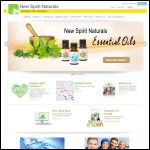 Screen shot of the New Spirit Naturals Ltd website.