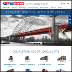 Screen shot of the Stertil Koni (UK) Ltd website.