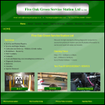 Screen shot of the Five Oak Green Service Station Ltd website.