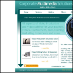 Screen shot of the Corporate Multimedia Solutions website.