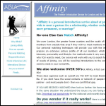 Screen shot of the Affinity (London) Ltd website.