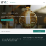 Screen shot of the Secon Solutions Ltd website.