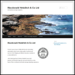 Screen shot of the Macdonald Hebditch & Co. Ltd website.