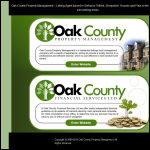 Screen shot of the Oak County Property Management Ltd website.