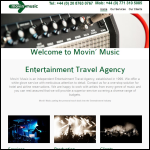 Screen shot of the Movin Music Ltd website.