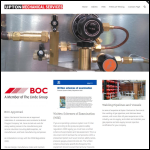 Screen shot of the Upton Mechanical Services Ltd website.