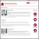 Screen shot of the Oak Computing Services Ltd website.