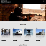 Screen shot of the Force Protection Ltd website.