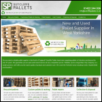 Screen shot of the Sutcliffe's Pallets website.